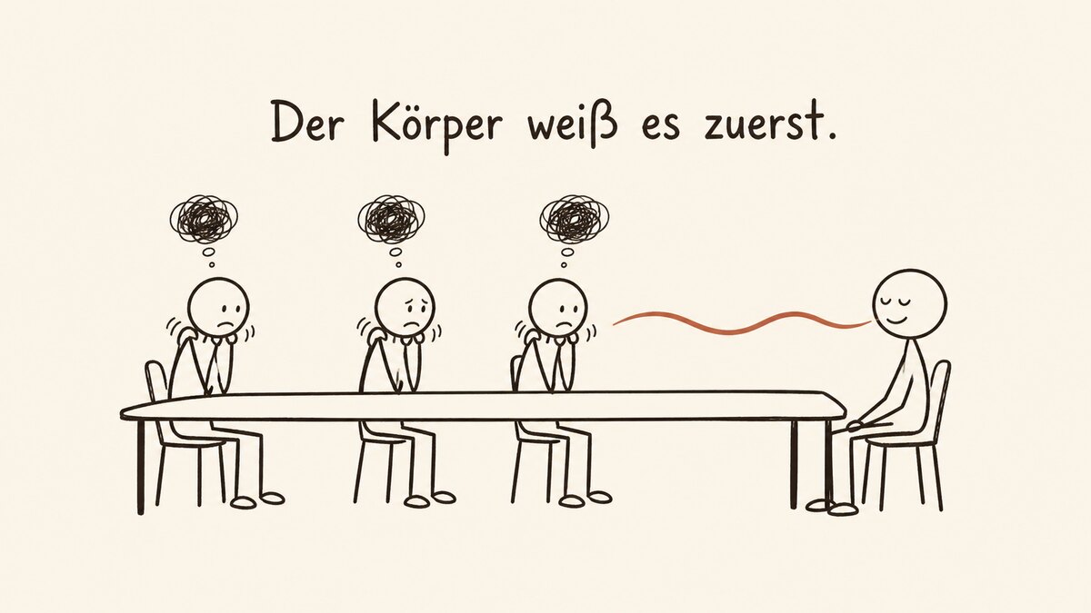 Der Körper weiß es zuerst · Illustration