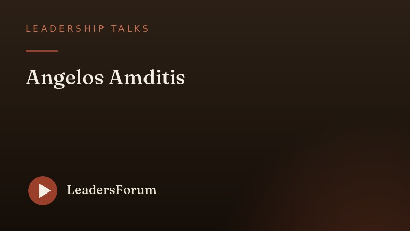 Leadership Talks · Angelos Amditis