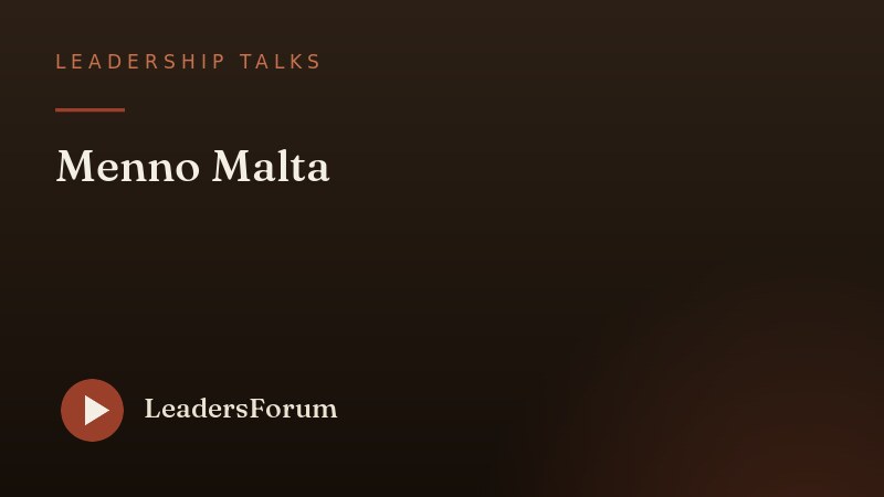 Leadership Talks · Menno Malta