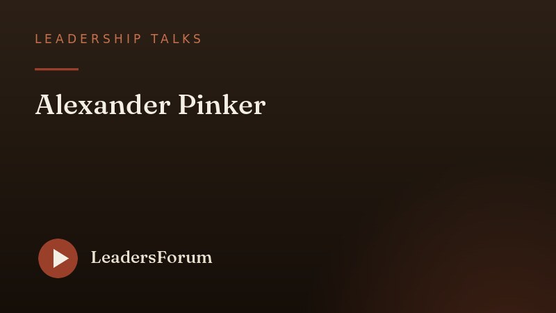 Leadership Talks · Alexander Pinker