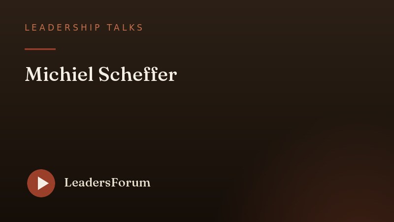 Leadership Talks · Michiel Scheffer